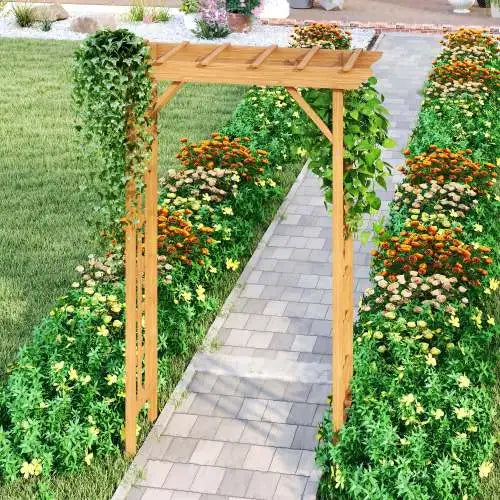 Wooden Arbor Wedding Arch Trellis Pergola For Garden Backyard