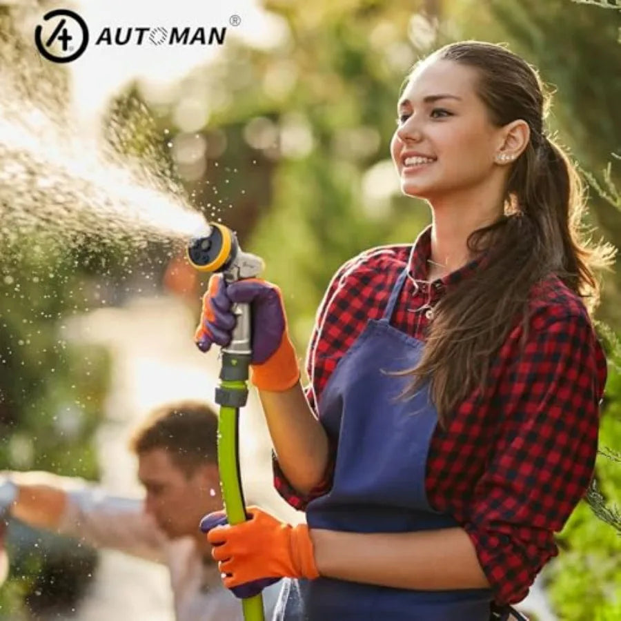 Garden Nozzle Sprayer 7 Pattern High Pressure Metal Hose Nozzle