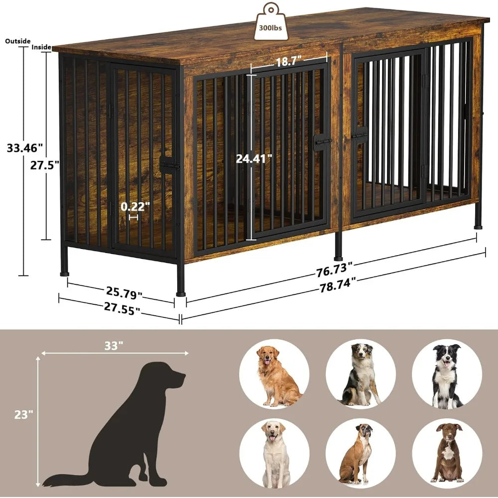 Dog Crate Furniture Heavy Duty Kennel For Small Large Dogs