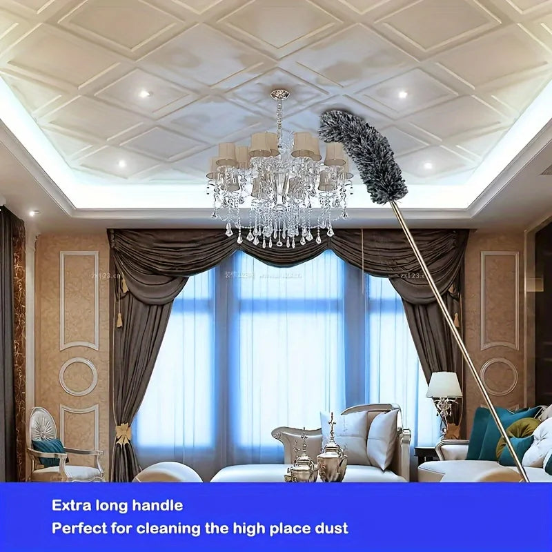 Bendable Head Retractable Duster For Ceilings Furniture And Cars