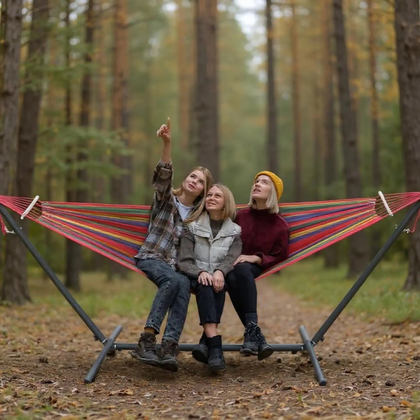 Gyroor Adjustable Hammock Stand With 600lb Capacity And Storage Bag