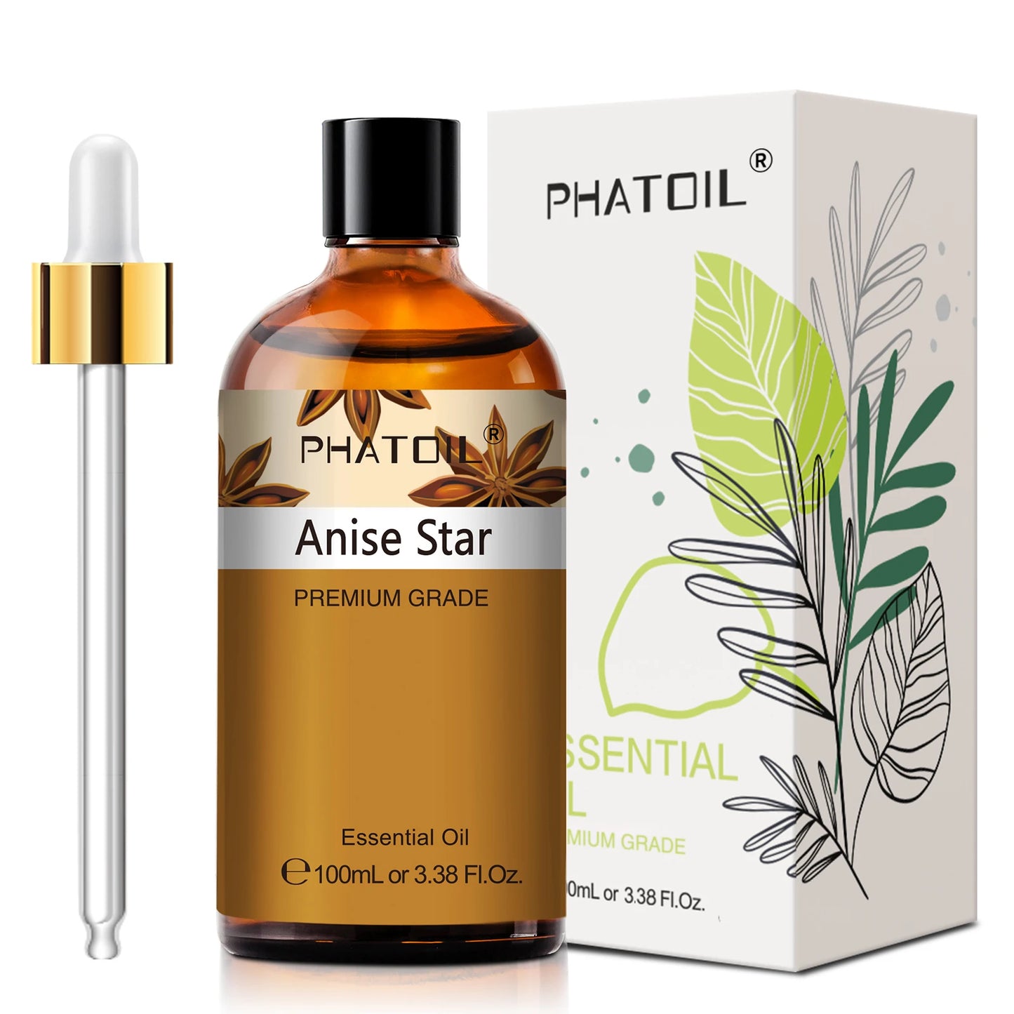 PHATOIL Lavender Jasmine Vanilla Sandalwood Sweet Orange Lemon Essential Oils