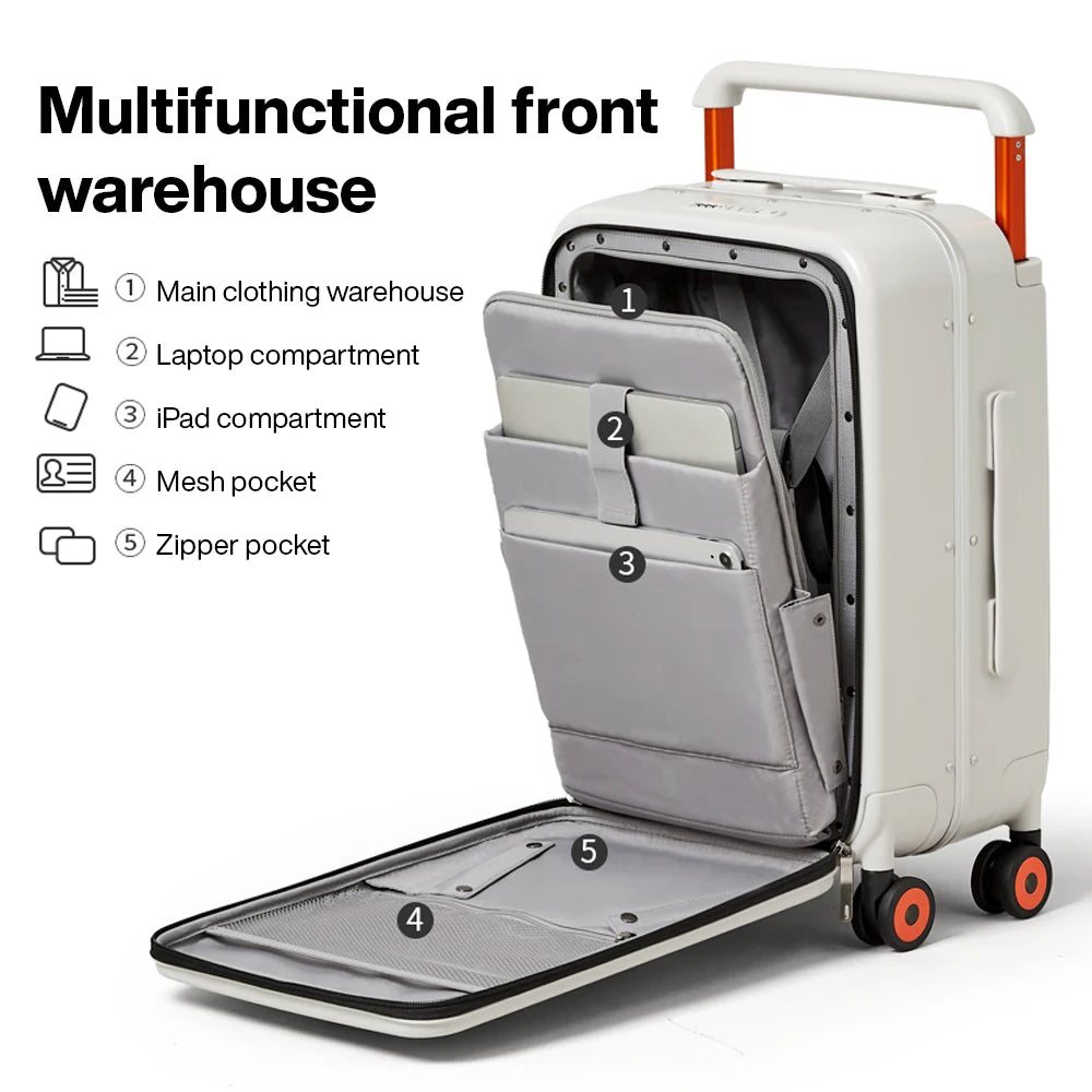 Mixi Unisex Hardside Luggage Cabin Case Spinner Wheels