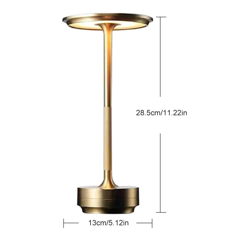 HPH LED Desk Lamp USB Touch Dimming Metal Night Light
