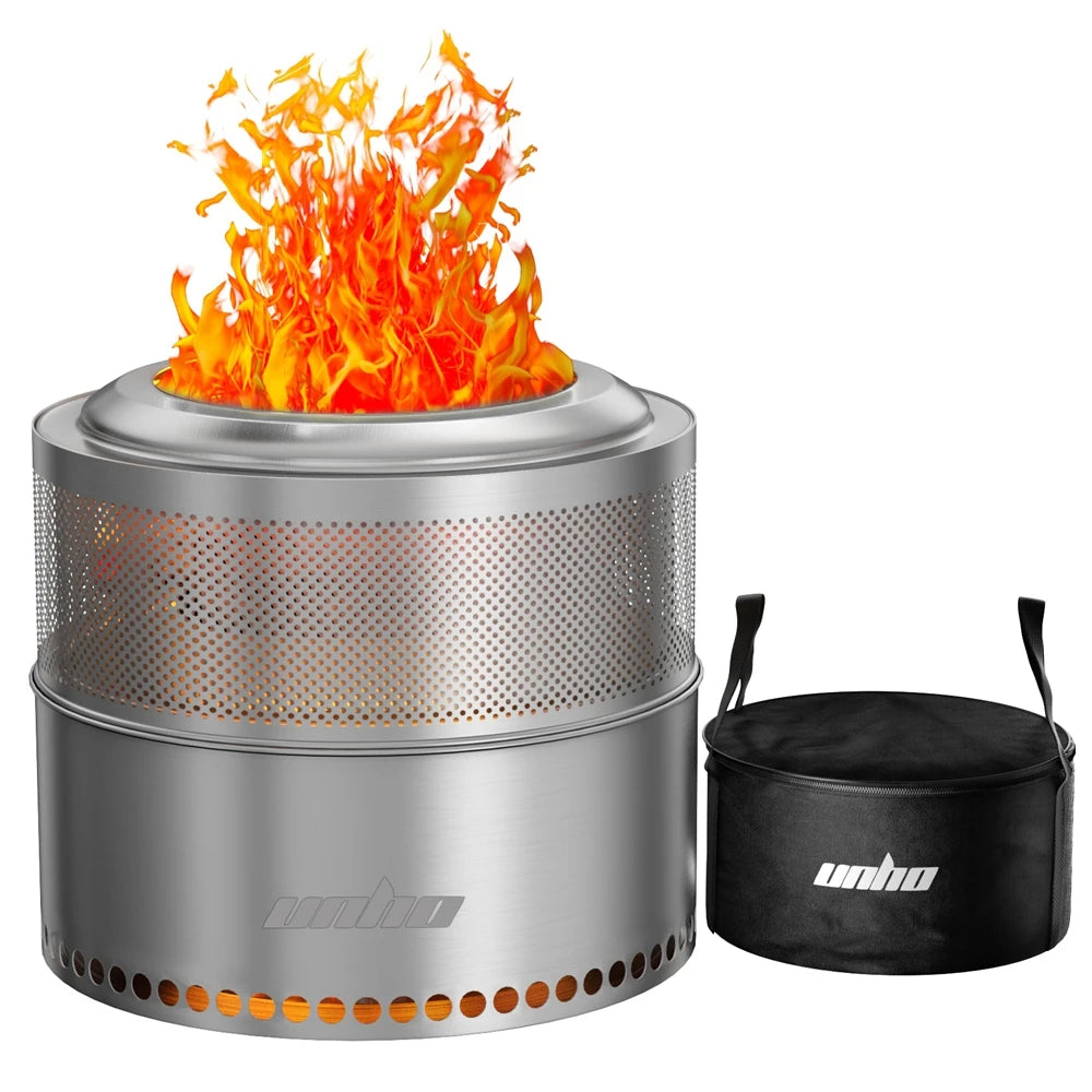 Smokeless Stainless Steel Outdoor Wood Burning Fire Pit