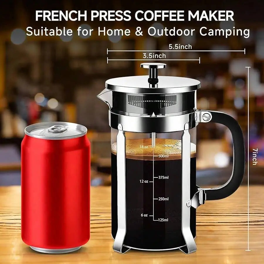 XMSJ 304 Stainless Steel French Press With Four Filters