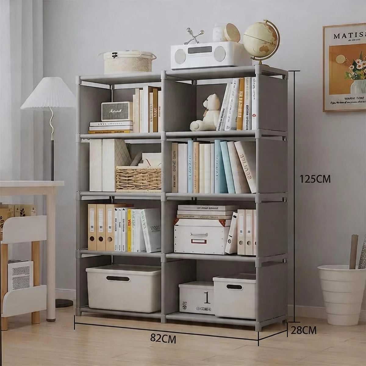 Multifunctional Storage Shelf Multi Layer Bookcase Living Room Organizer