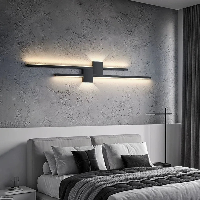 Dfiolk Straight Strip Wall Lamp Minimalist LED Sconce For Living Room