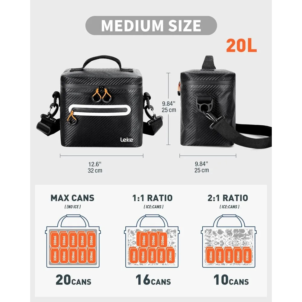 NBVCX Insulated Soft Cooler Bag Leak Proof Waterproof Lunch Box