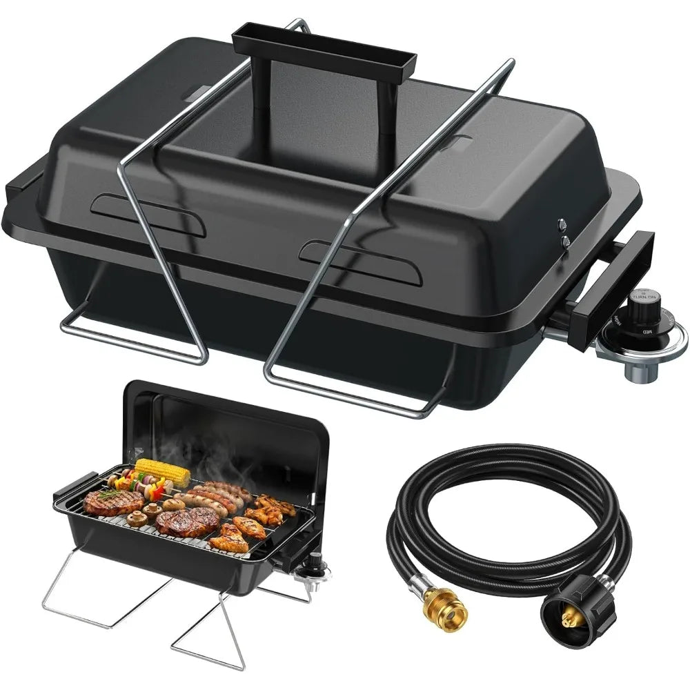 NBVCX Portable 2in1 Propane Grill With Foldable Legs