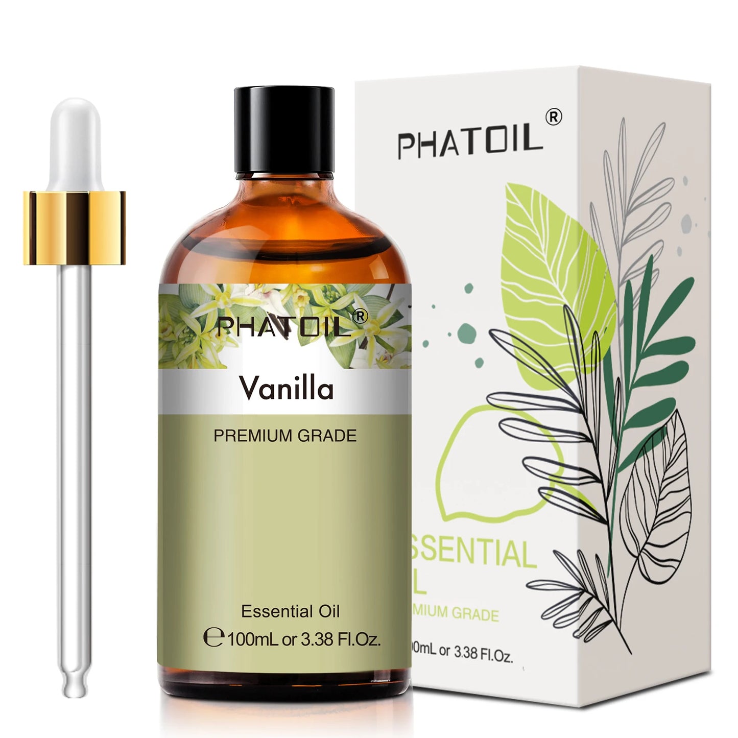 PHATOIL Lavender Jasmine Vanilla Sandalwood Sweet Orange Lemon Essential Oils