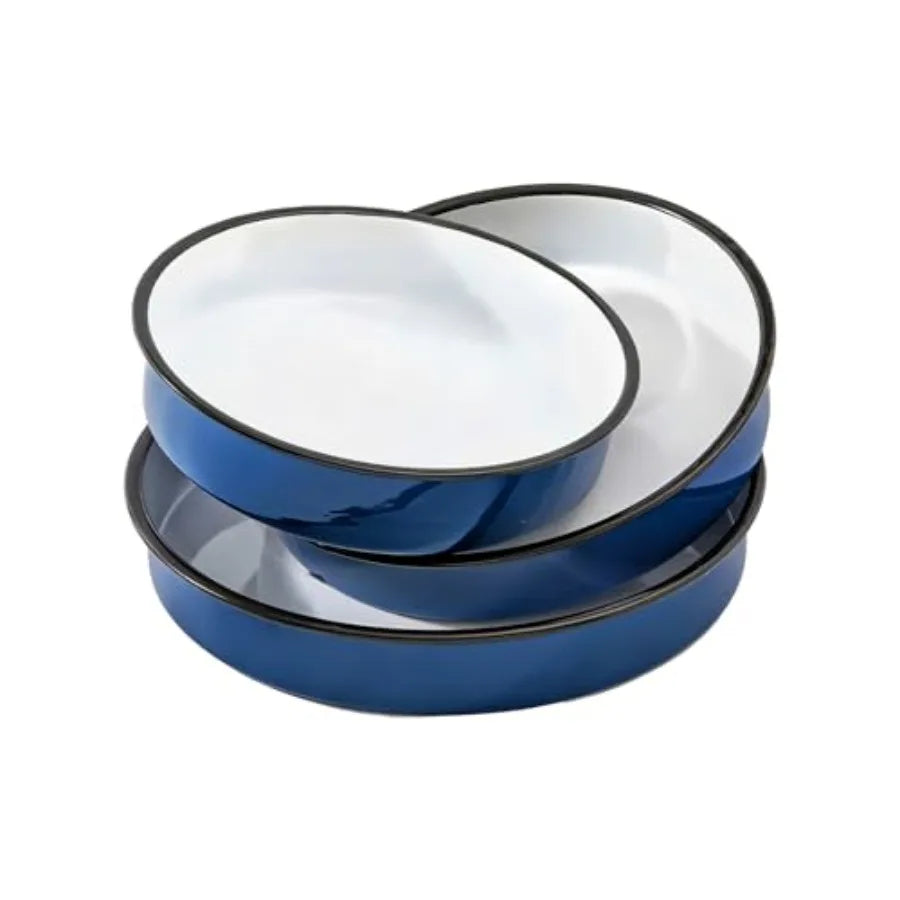 Enamel Roasting And Baking Pan Set Round Cake Pans
