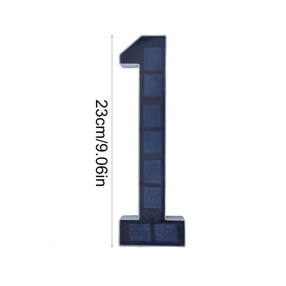 Solar LED House Number Lights Outdoor Address Sign Auto Glow