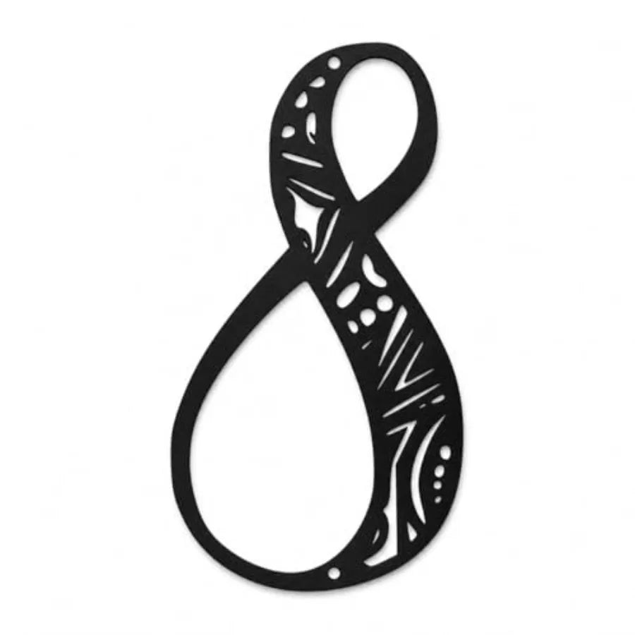 Henna Exterior Metal Address Plaque Custom Floating House Numbers
