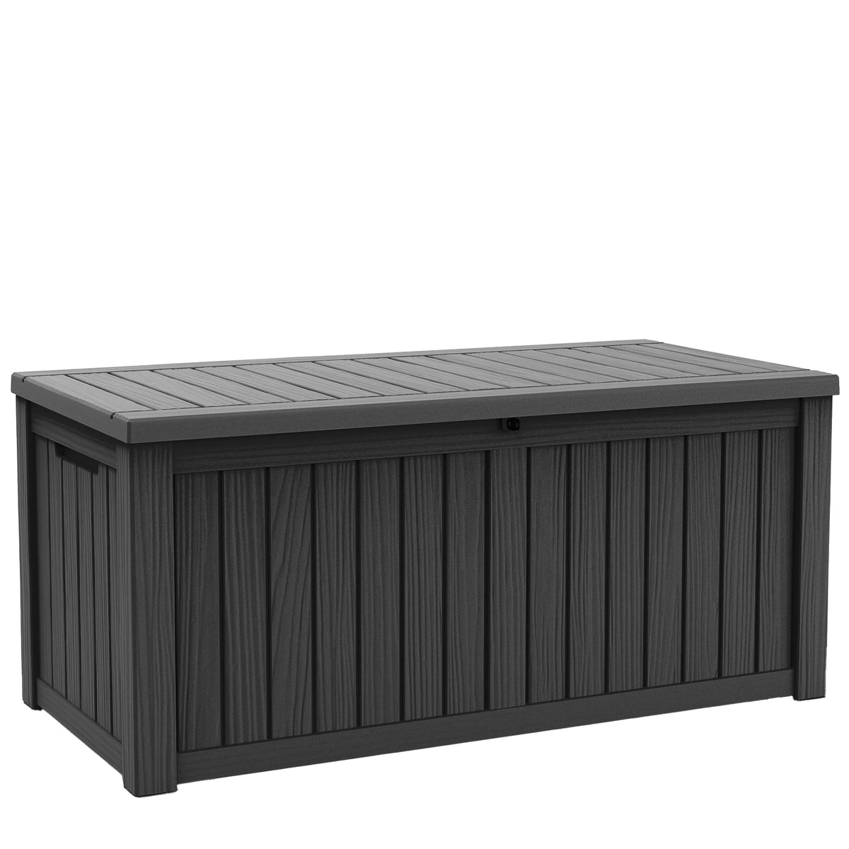 Weather Resistant Resin Outdoor Storage Chest With Lockable Lid