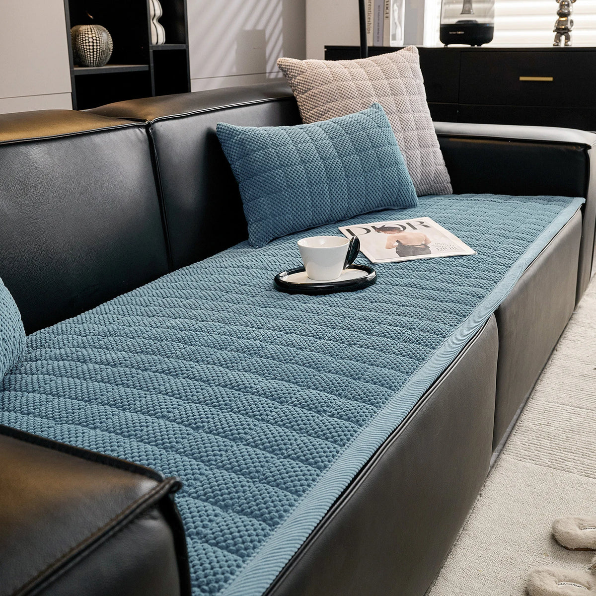 Thickened Corduroy Sofa Cover With Anti Skid Universal Fit