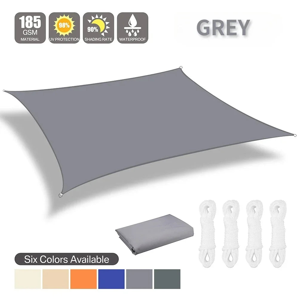 Waterproof Shade Sail Outdoor Sun Shelter Canopy For Patio Garden