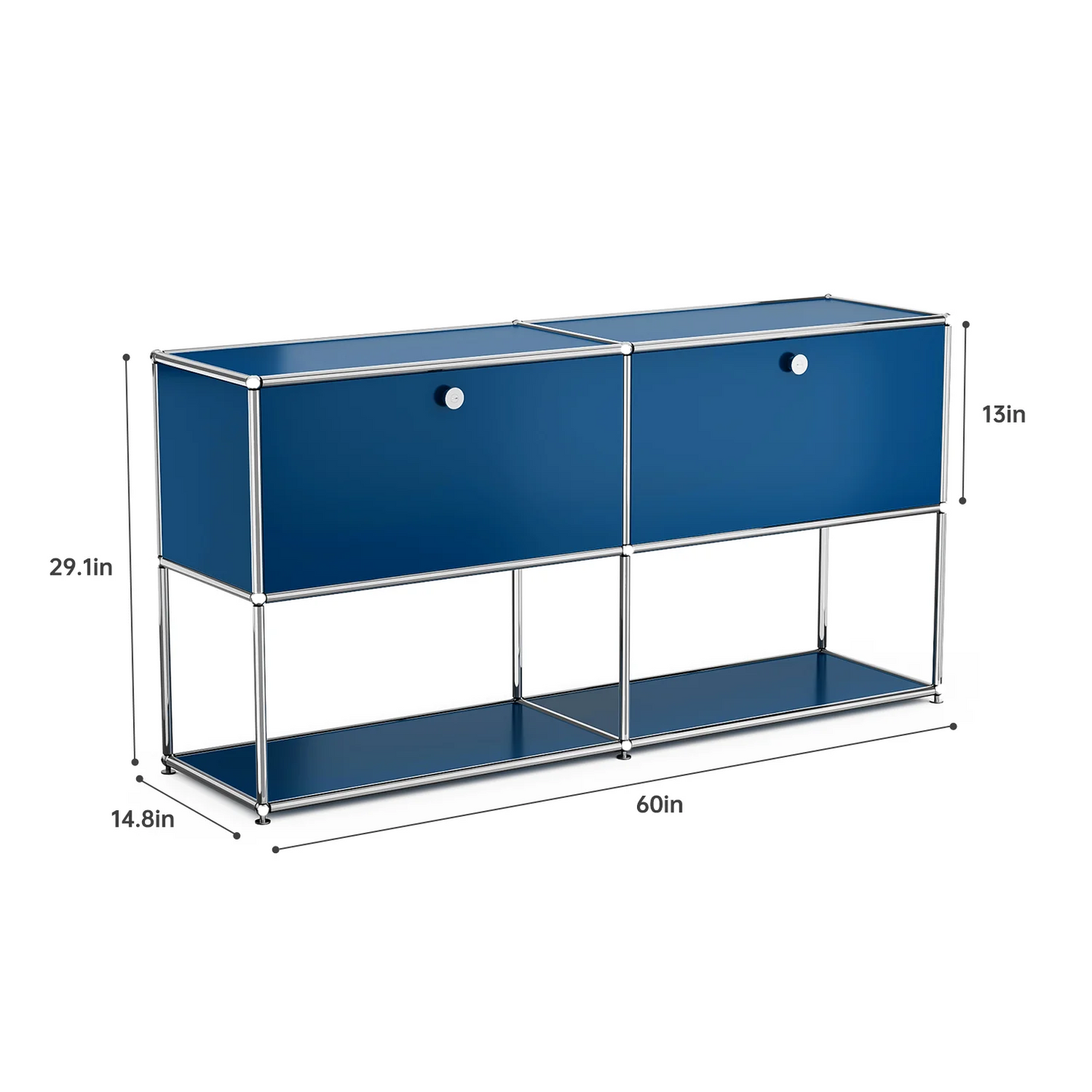 Metal Storage Cabinet TV Stand for Living Room and Office