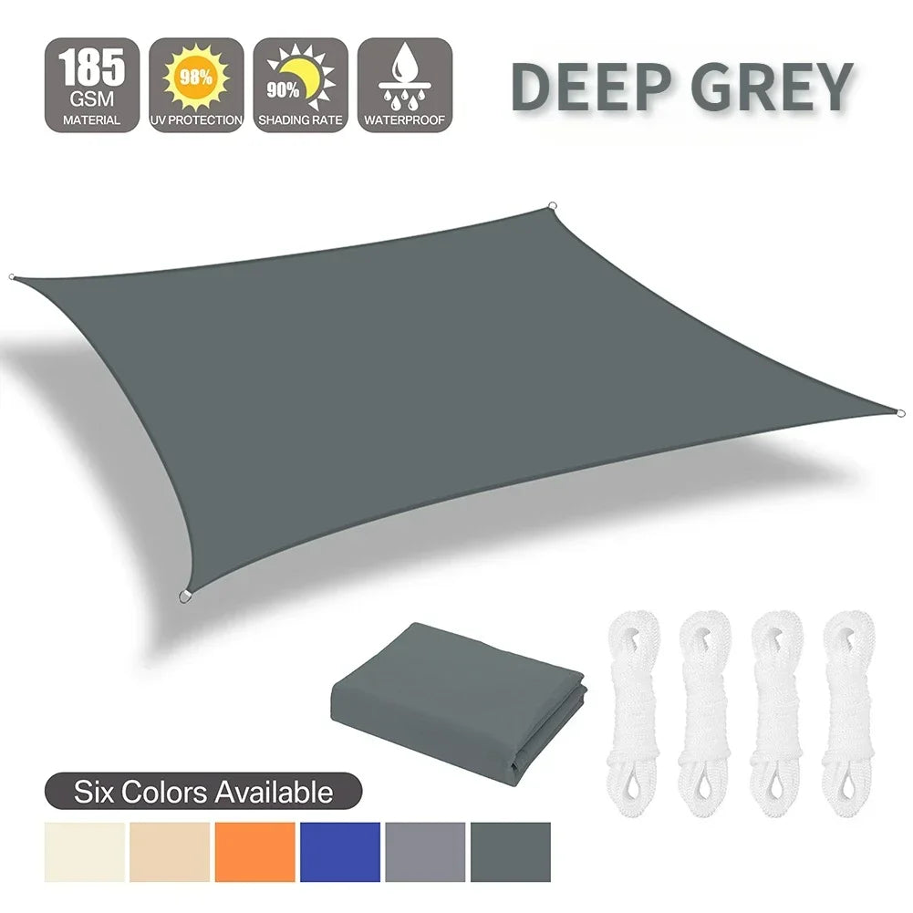 Waterproof Shade Sail Outdoor Sun Shelter Canopy For Patio Garden
