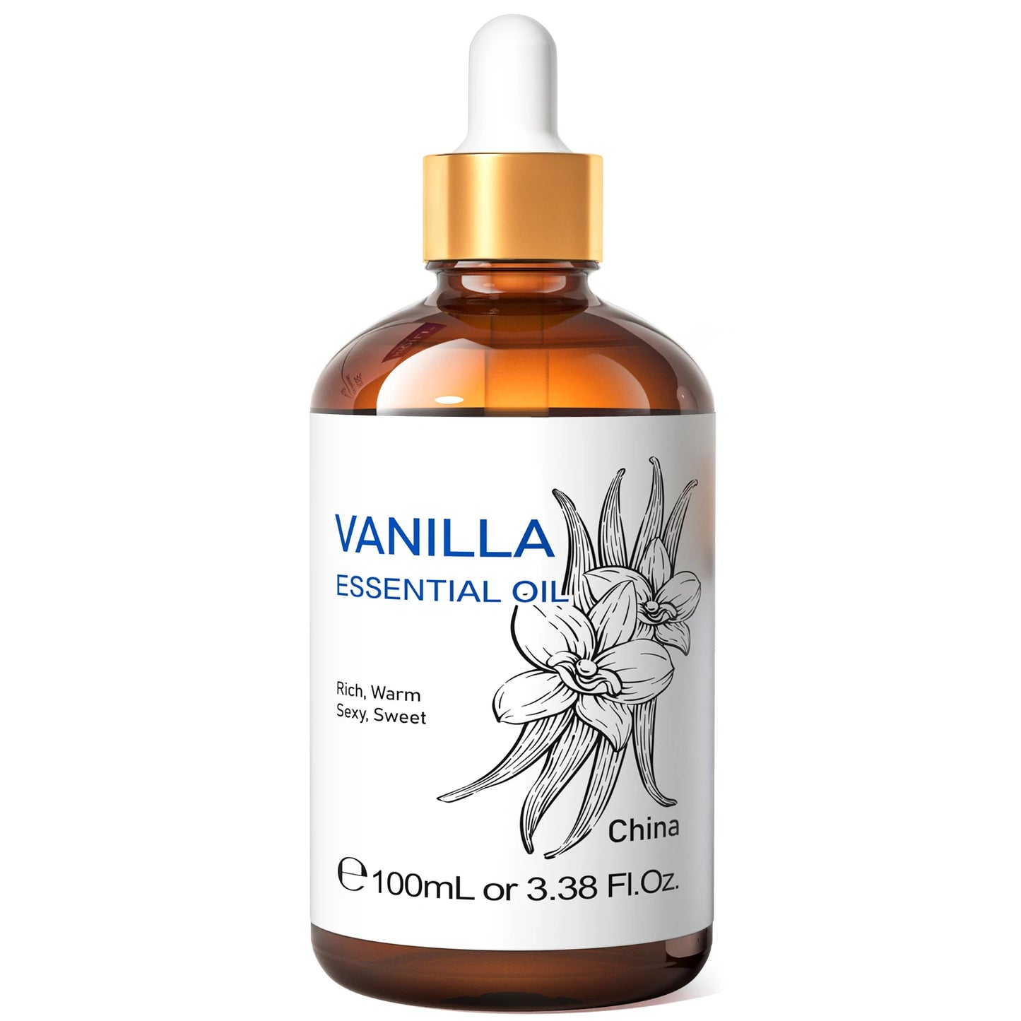 HIQILI Pure Essential Oil Rose Basil Vanilla Citronella Eucalyptus
