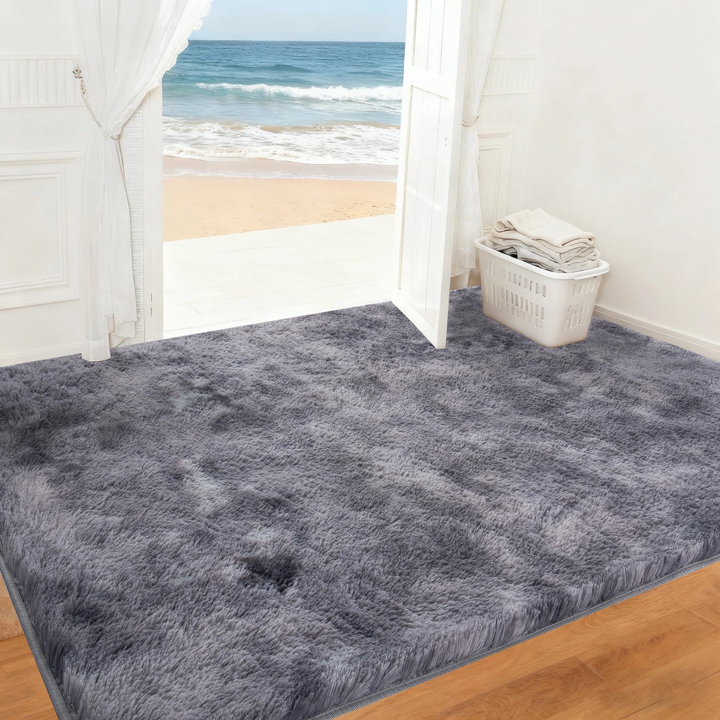 Ultra Soft Puffy Rug For Bedroom And Living Room Tufted Carpet