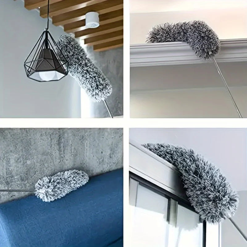 Bendable Head Retractable Duster For Ceilings Furniture And Cars