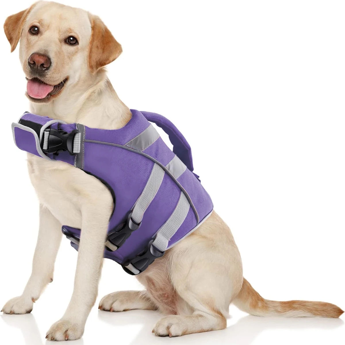 Waterproof Polyester Dog Life Jacket With Reflective Stripes For Safety