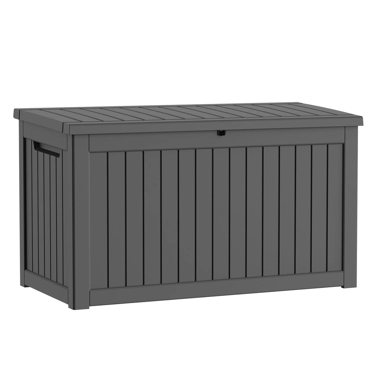 Weather Resistant Resin Outdoor Storage Chest With Lockable Lid
