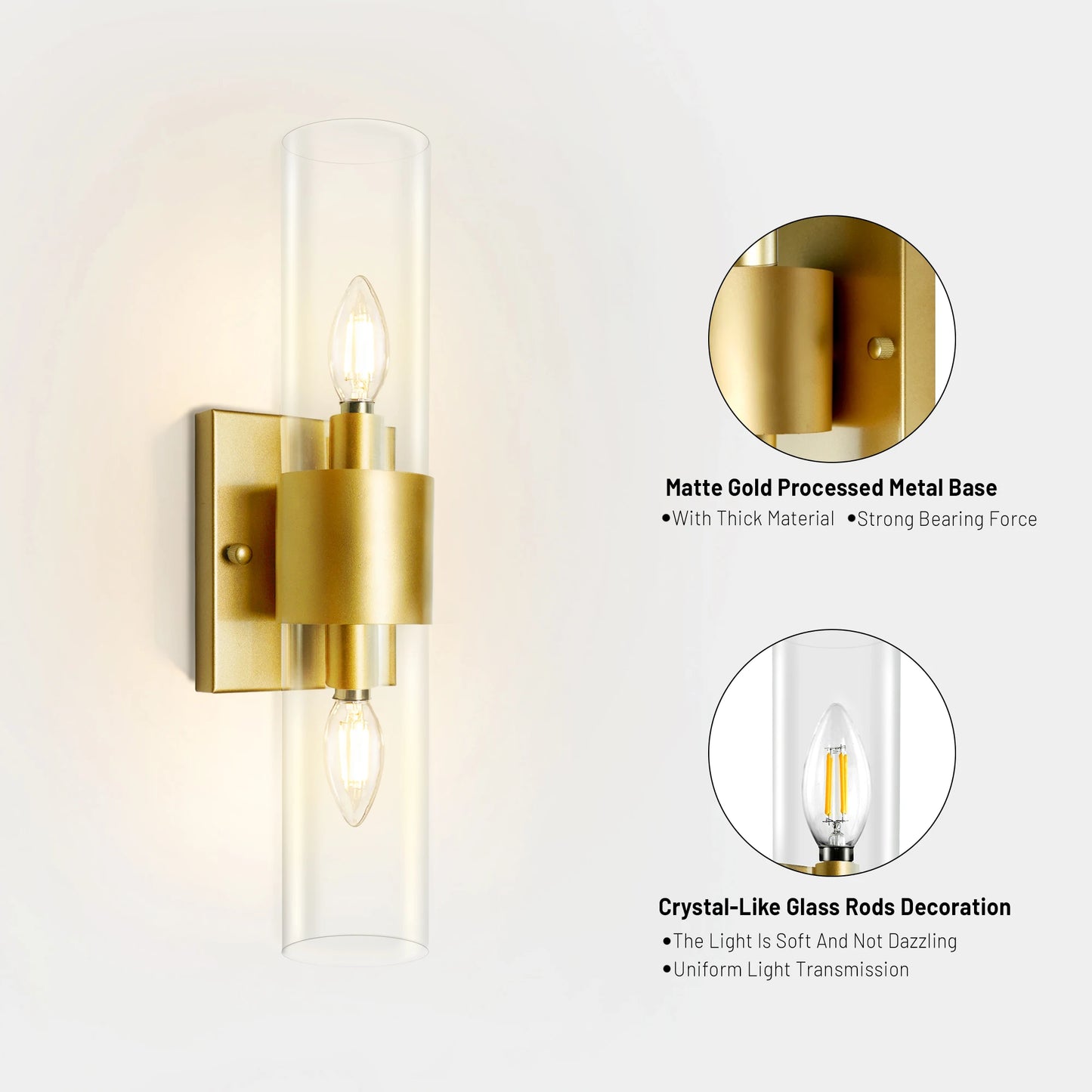 Iron Wall Sconces Modern Wall Lights For Bedroom And Bathroom