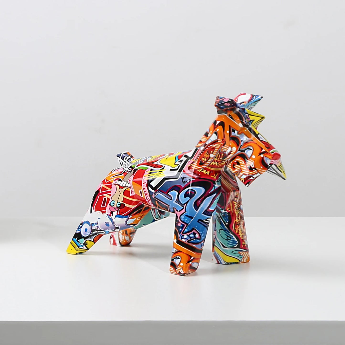 FLYuechun Ranan Schnauzer Resin Ornament For Home Office Decor