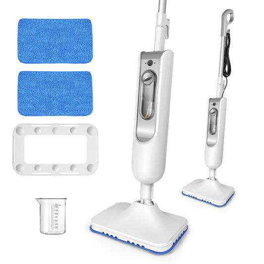 BRIEFNESS Steam Mop And Detachable Steam Cleaner Powerful Floor Steamer