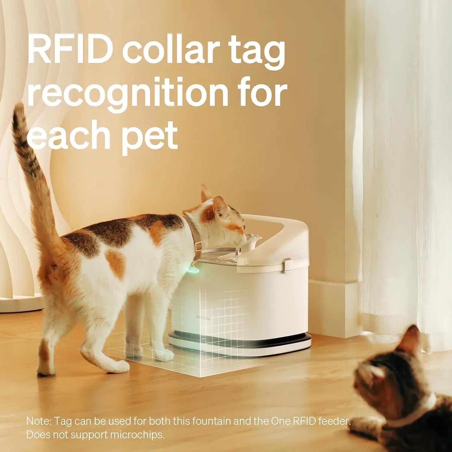 Smart Cat Water Fountain With RFID Recognition And WiFi App