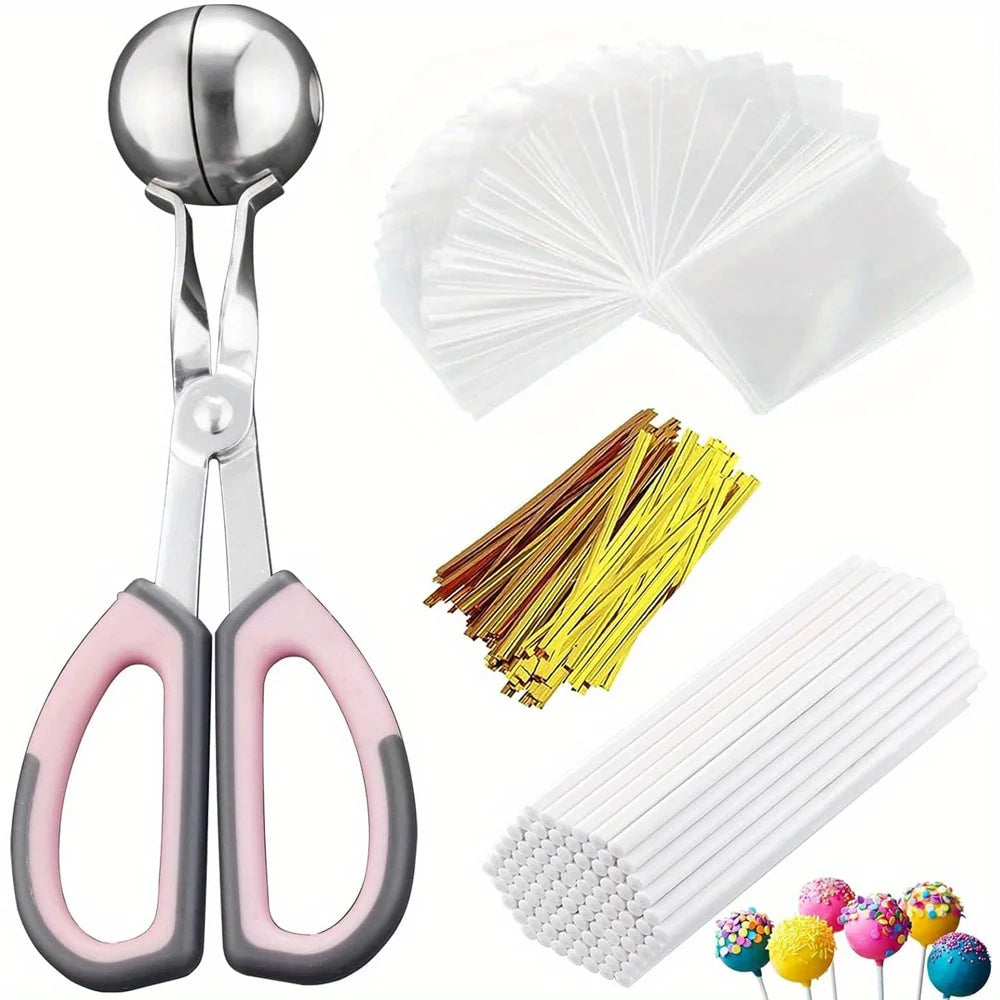 Lollipop Cake Pop Kit With Sticks Bags Twist Ties Mold