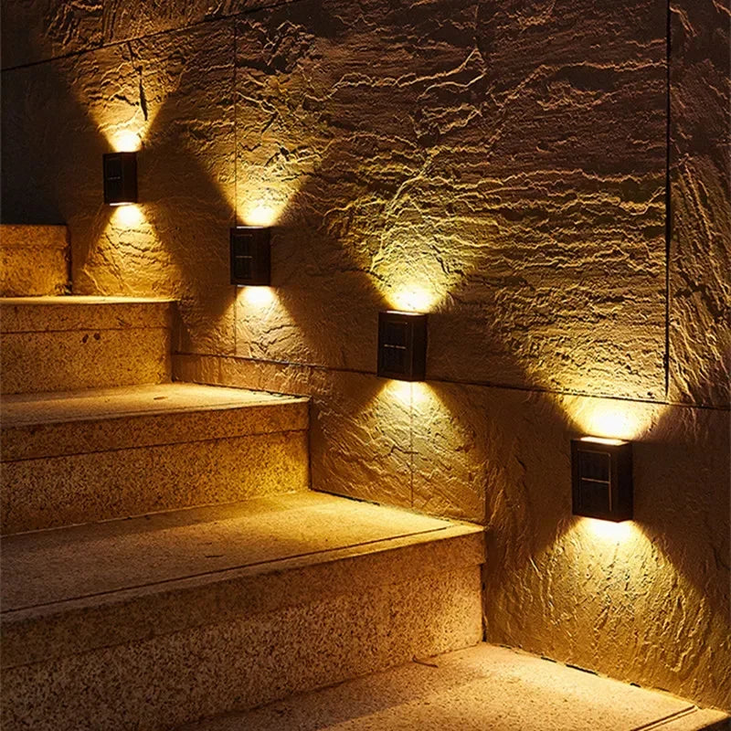 AlliLit Wall Solar Light Waterproof Garden LED Outdoor Lamp