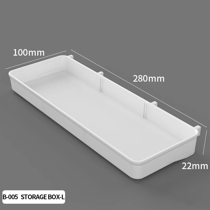 Wall Mounted Pegboard Organizer With Shelves For Desk Accessories