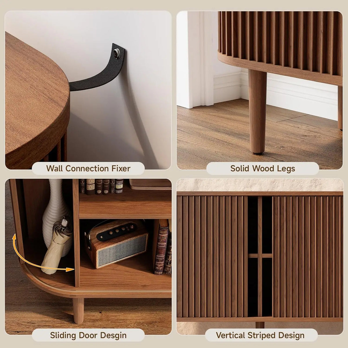 ONBRILL Mid Century Modern Sideboard Cabinet Buffet Storage