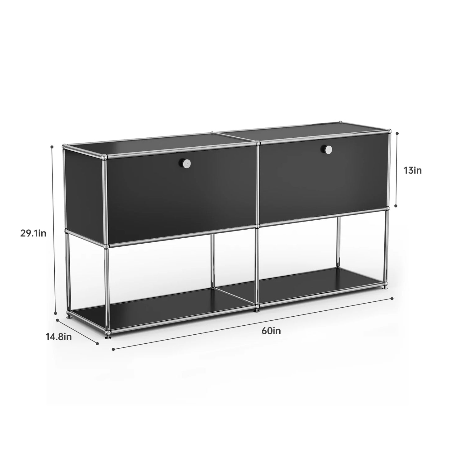 Stainless Steel Storage Cabinet Sideboard For Living Room
