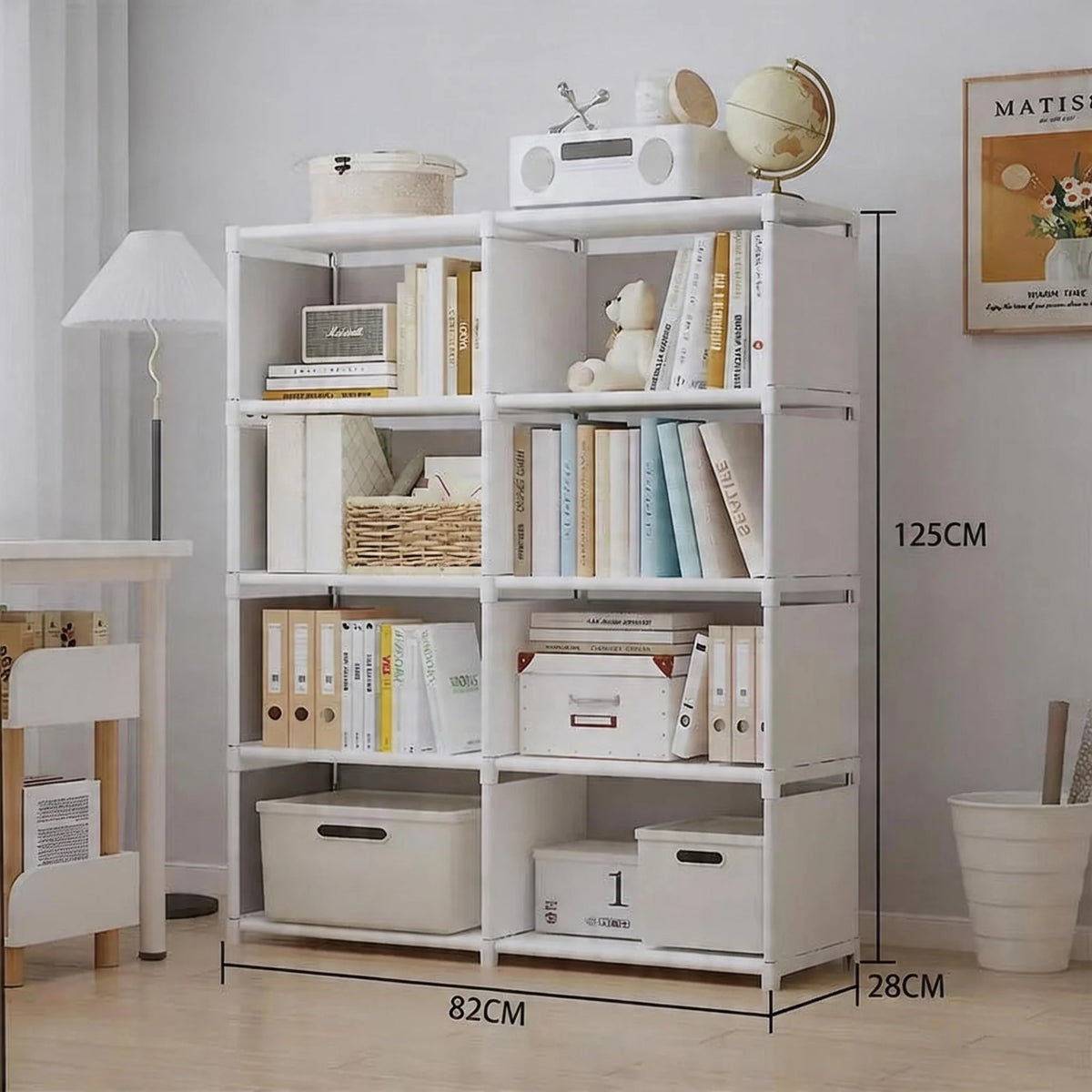 Multifunctional Storage Shelf Multi Layer Bookcase Living Room Organizer