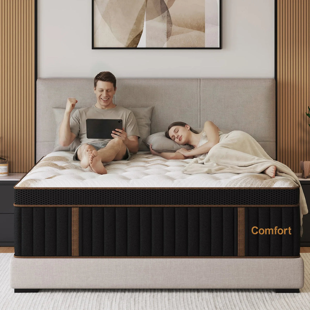 Sweetlove Gel Memory Foam Hybrid Pocket Spring Mattress In Box