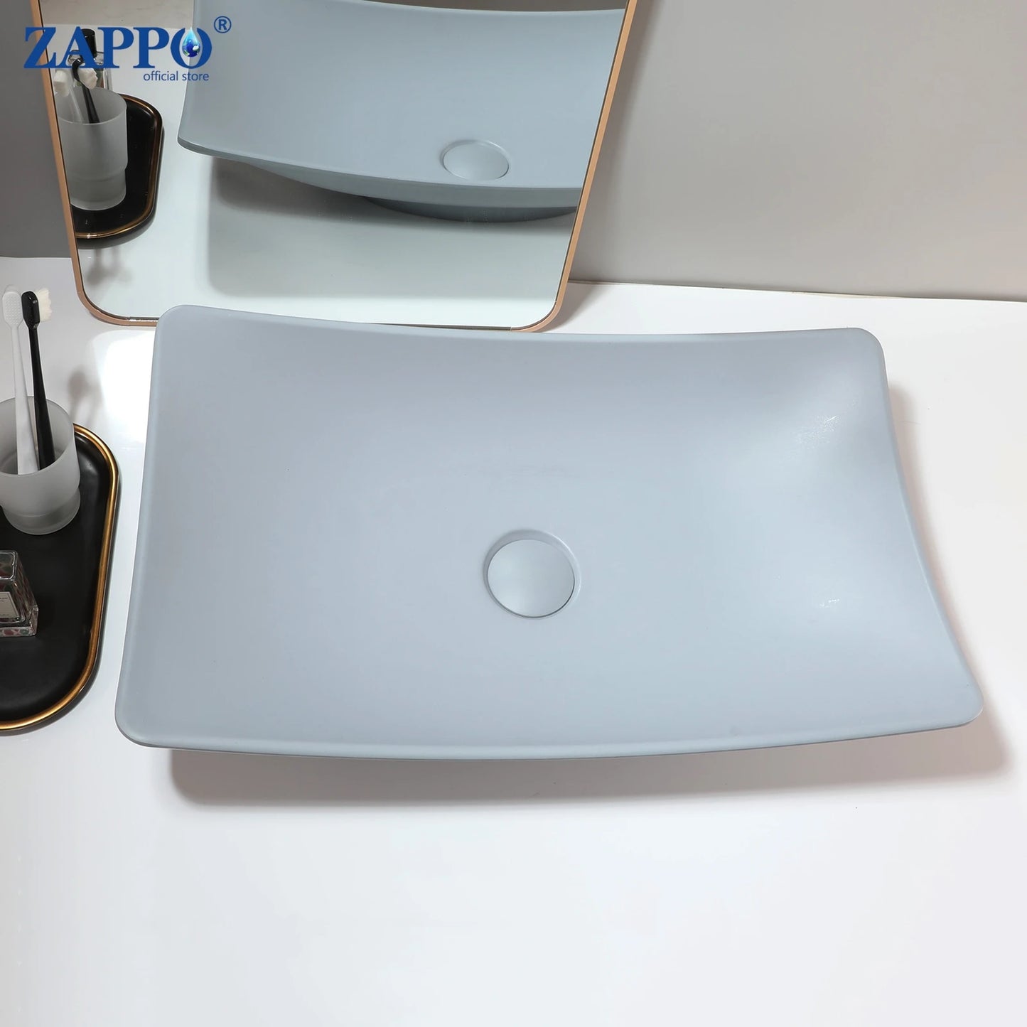 Mekkhalaa Stone Resin Above Counter Bathroom Vessel Sink