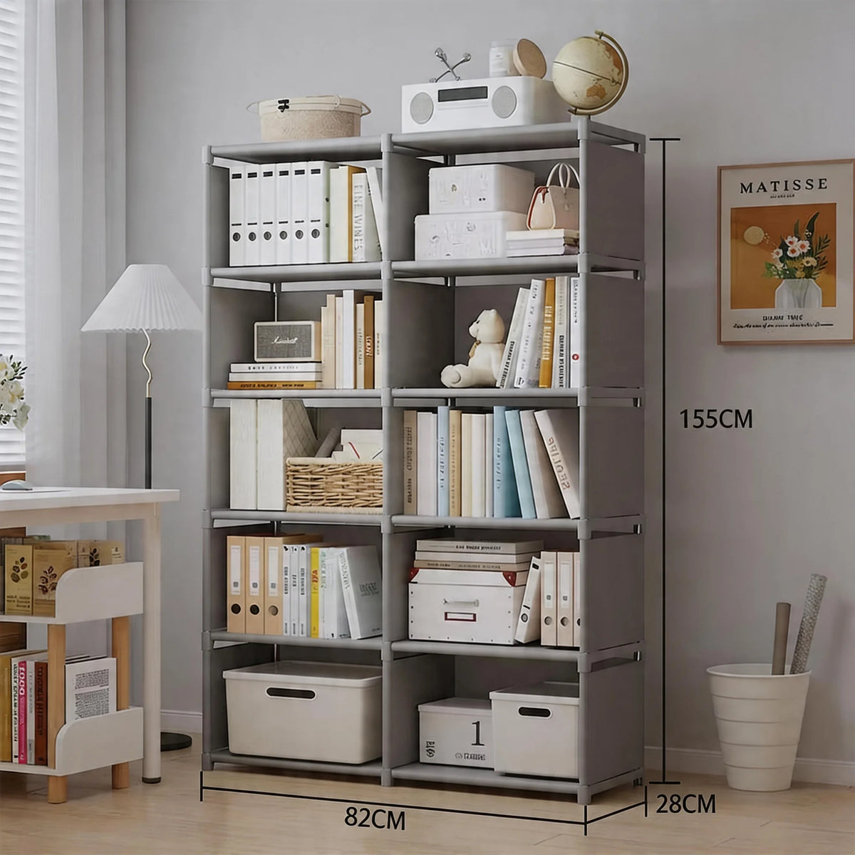 Multifunctional Storage Shelf Multi Layer Bookcase Living Room Organizer