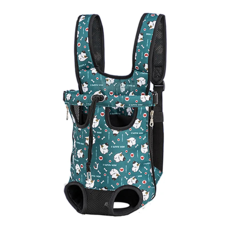 Adjustable Cat And Dog Carrier Backpack Double Shoulder Travel Bag