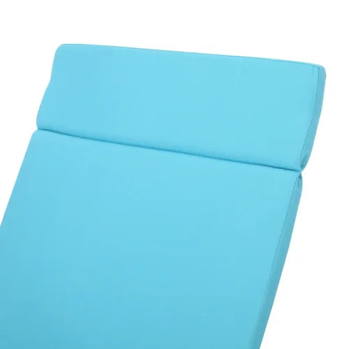 Outdoor Chaise Lounge Cushions Set Of 2 Water Resistant Fabric