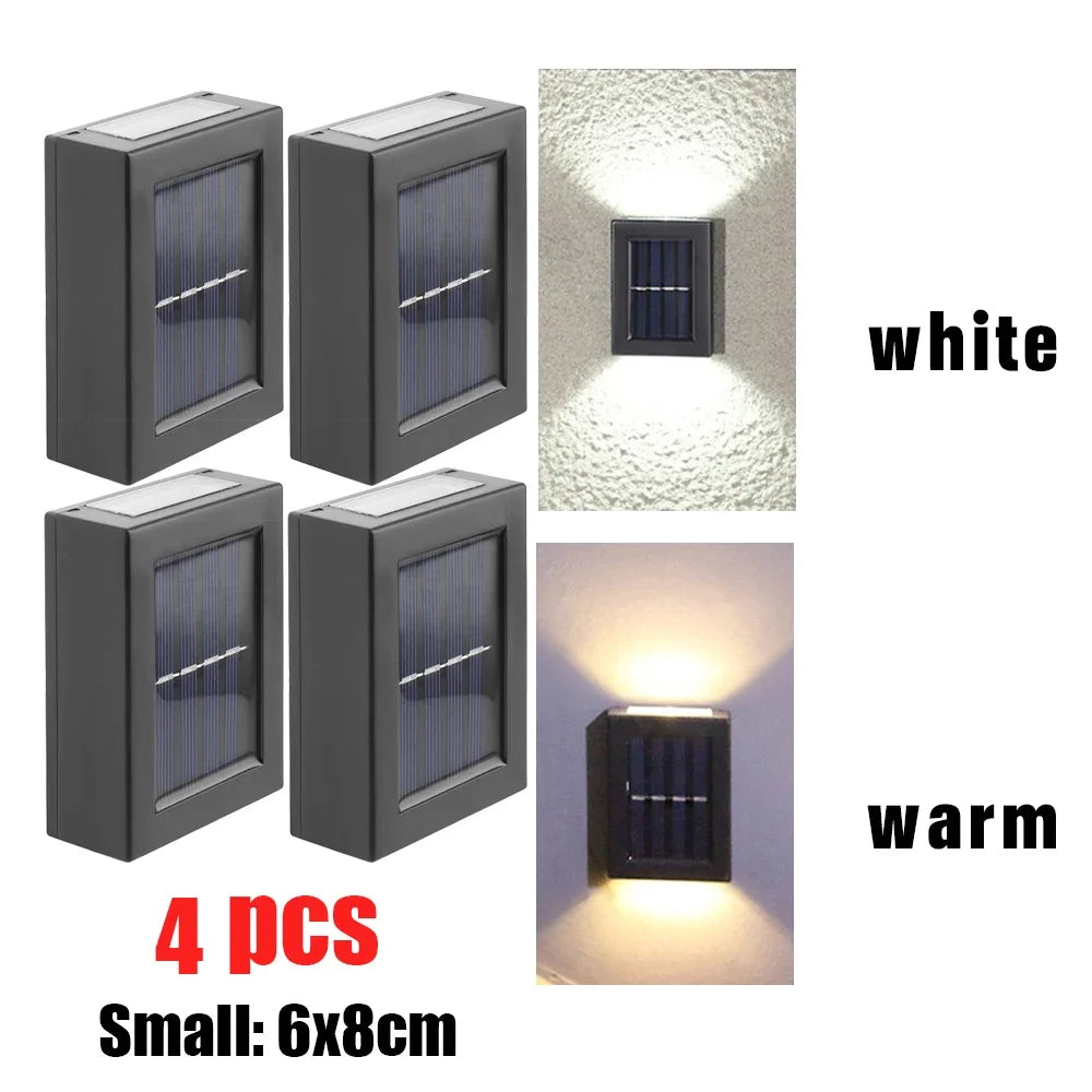 AlliLit Wall Solar Light Waterproof Garden LED Outdoor Lamp