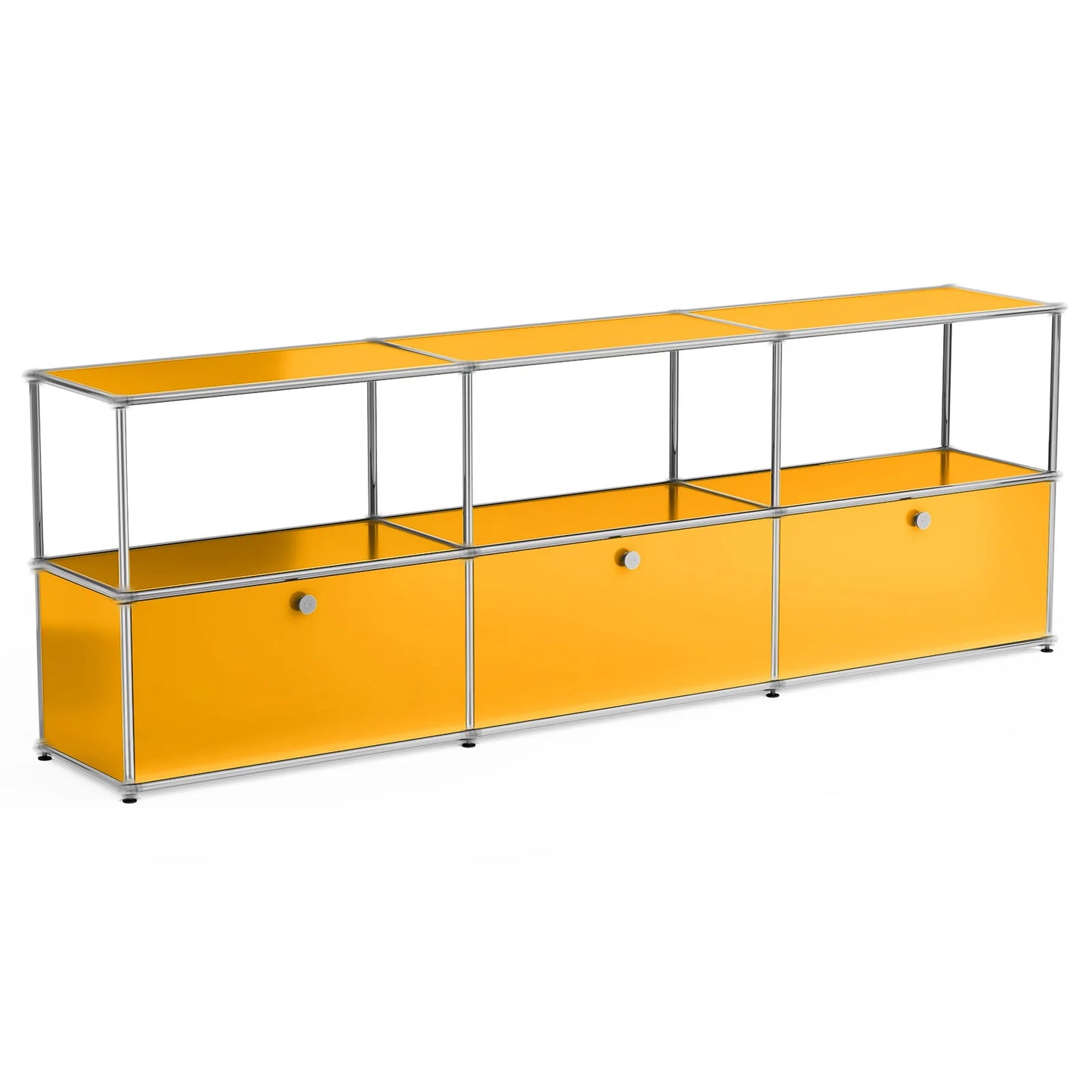 Metal Storage Cabinet TV Stand for Living Room and Office