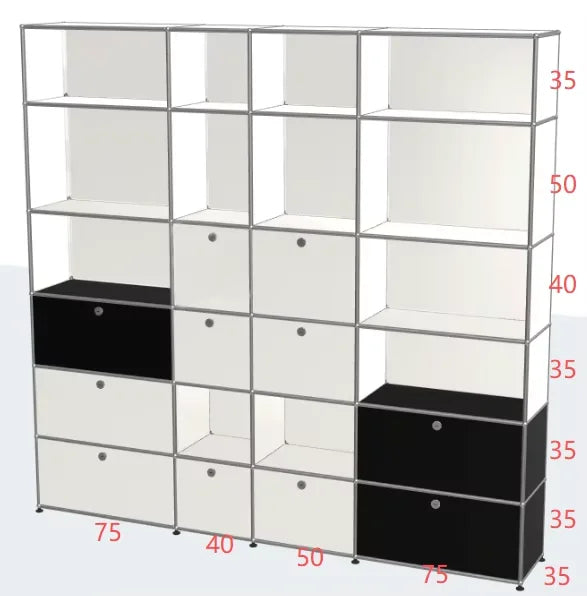 Bigcityfur Modern Metal Corner TV Stand Storage Cabinet