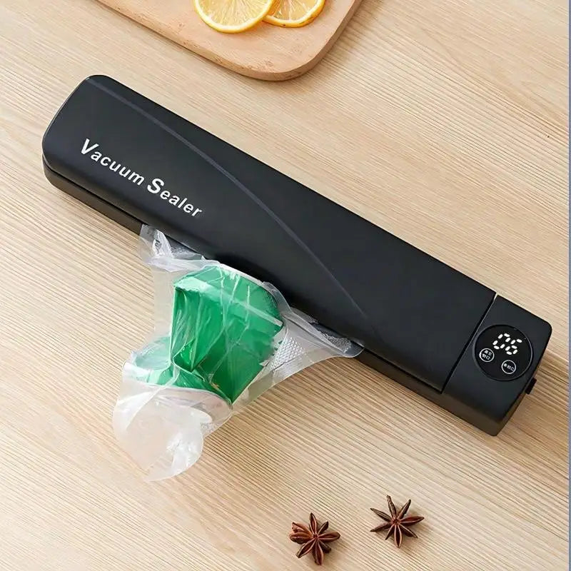 Automatic Vacuum Sealer With Digital Display For Dry And Wet Foods