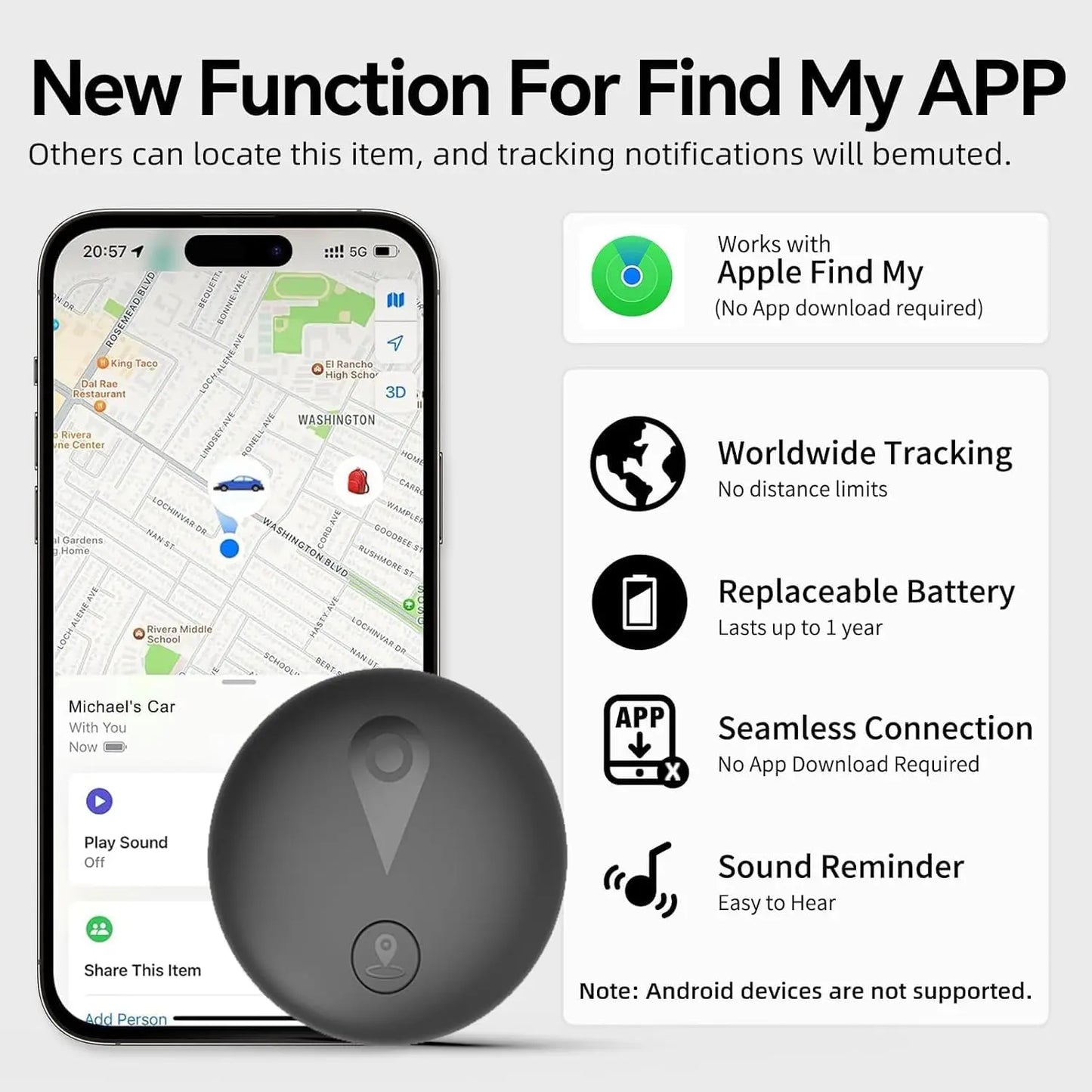 GPS for Dogs RealTime Location Smart Collar No Monthly Fee