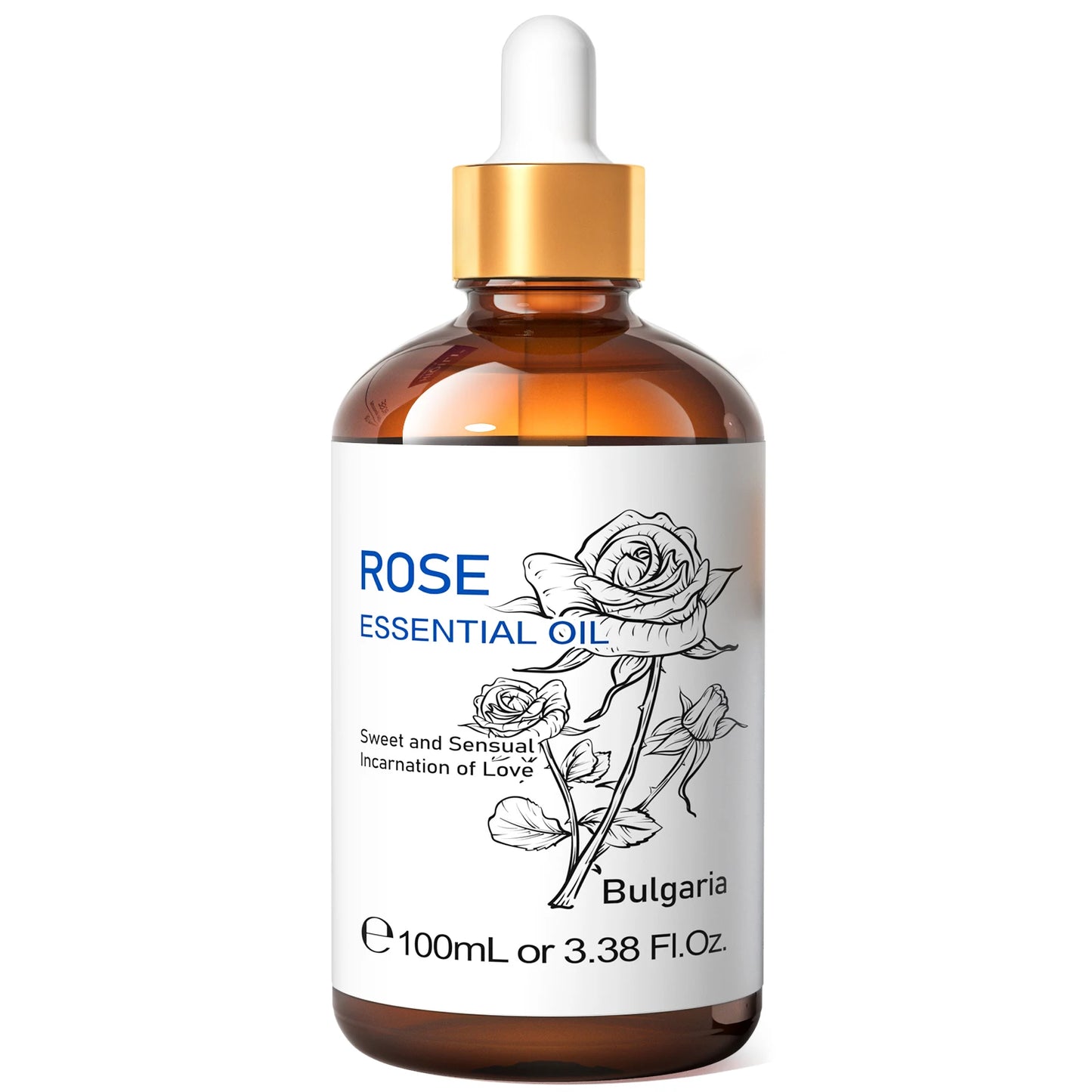 HIQILI Pure Essential Oil Rose Basil Vanilla Citronella Eucalyptus