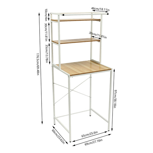 Bymaocar 3-Tier Washing Machine Shelving Laundry Room Organizer